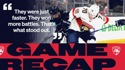 RECAP: Kraken 6, Panthers 2