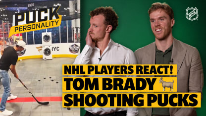 Puck Personality: Players react to Tom Brady's shot