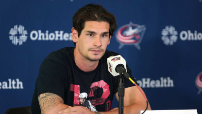 Sean Monahan ready to put best foot forward for Columbus Blue Jackets without Johnny Gaudreau