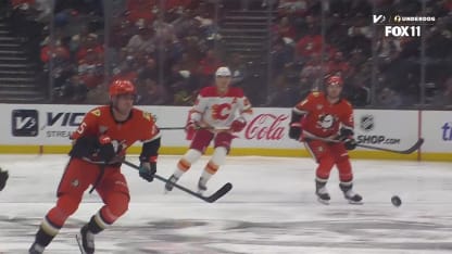 CGY@ANA: Strome marque un but contre Ville Husso