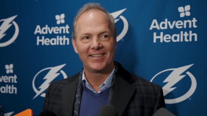 Jon Cooper | Pregame at Toronto Maple Leafs