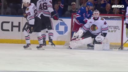 CHI@NYR: Lafrenière scores PPG against Arvid Soderblom