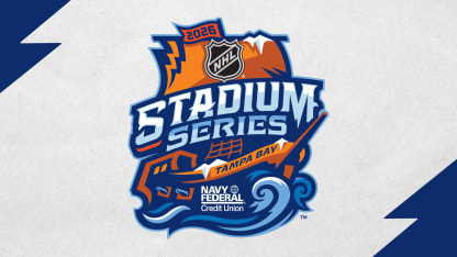 NHL, Tampa Bay Lightning unveil 2026 Navy Federal Credit Union NHL Stadium Series™ game logo, brand identity