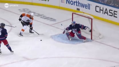 PHI@NYR: Sanheim scores goal against Jonathan Quick