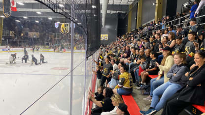 VGK open practice fans watching