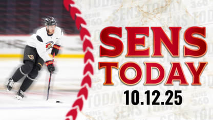 Sens Today: Back Home for an Optional Skate
