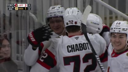 OTT@BOS: Stutzle scores goal against Joonas Korpisalo