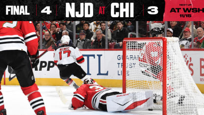 DEVILS AT BLACKHAWKS 11/12/25 GAME STORY