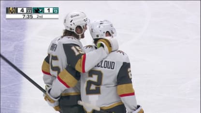 VGK@SJS: Whitecloud scores goal against Yaroslav Askarov