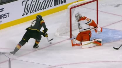 ANA@VGK: Gibson with a great save against Nicolas Hague