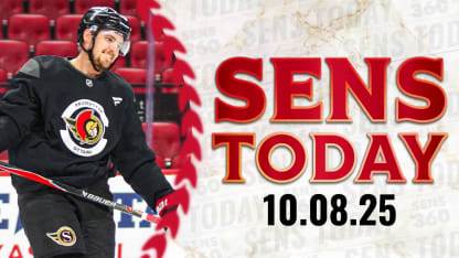 Sens Today: One Day Left Till Regular Season Action