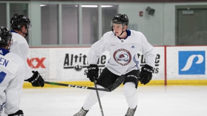 Bowen Byram prospect development camp practice 2019 June 27