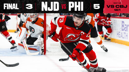 DEVILS VS FLYERS 11/29/25 GAME STORY