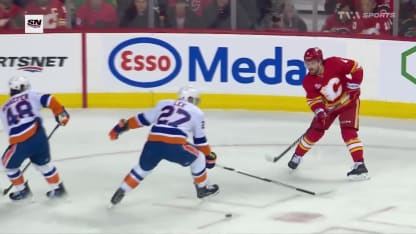 NYI@CGY: Sharangovich marque un but contre David Rittich