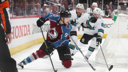 Mikko Rantanen San Jose Sharks Game 3 Playoffs 2019 April 30