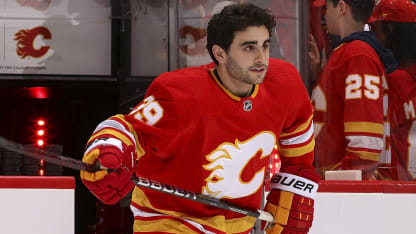 Matt Coronato #39 of the Calgary Flames