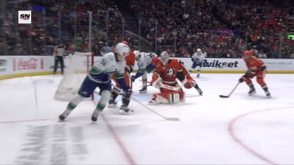 Douglas cleans up the crease