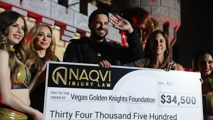 Naqvi Injury Law Makes $34,500 Donation to Vegas Golden Knights Foundation