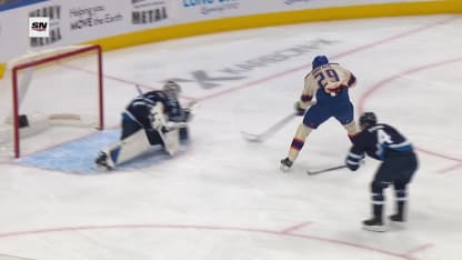Draisaitl roofs backhander on breakaway