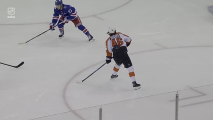 PHI@NYR: Zegras scores goal against Igor Shesterkin