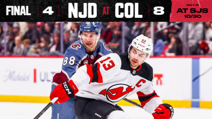 DEVILS AT AVALANCHE 10/28/25 GAME STORY