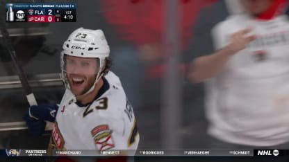 FLA at CAR: Bennett makes it 3-0 in the first period
