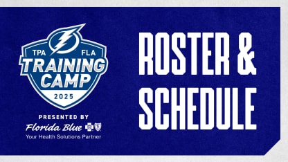 Lightning announce roster & schedule for training camp