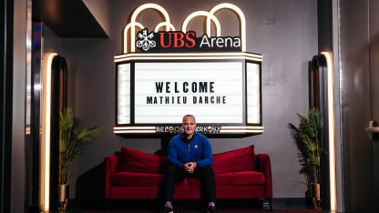 PHOTOS: Mathieu Darche at the Islanders Offices and UBS Arena