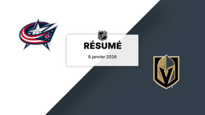CBJ vs VGK | Résumé | 08/01/2026