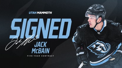 Utah Mammoth Sign Forward Jack McBain to Five-Year Contract | RELEASE 7.7.25