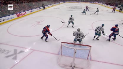 SJS@EDM: Hyman scores goal against Alex Nedeljkovic