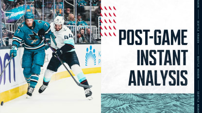 post game instant analysis seattle kraken at san jose sharks