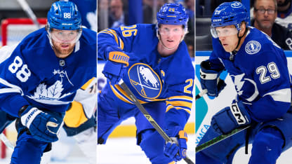 Veckans tre svenska stjärnor i NHL William Nylander, Rasmus Dahlin, Pontus Holmberg