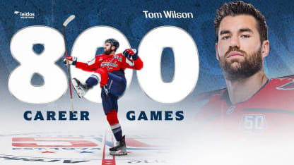 Tom Wilson 800 Games Played Tribute