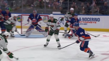 MIN@NYI: Faber scores goal against David Rittich