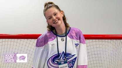 madeline richardson blue jackets hockey fights cancer hero alum