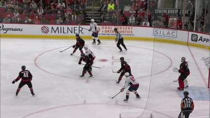 WSH@CAR: Andersen with a great save against Tom Wilson