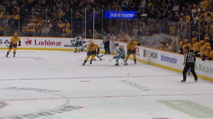 SJS@NSH: Forsberg scores empty-net goal