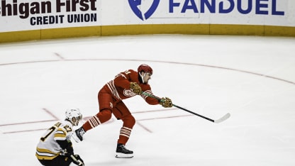 BOS@DET: van Riemsdyk scores goal against Jeremy Swayman