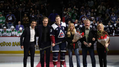 MacKinnon honored for reaching 1,000 career points