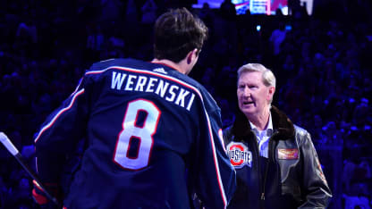 ohio state president ted carter blue jackets stadium series