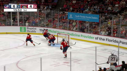 CBJ@FLA: Marchand scores goal against Elvis Merzlikins