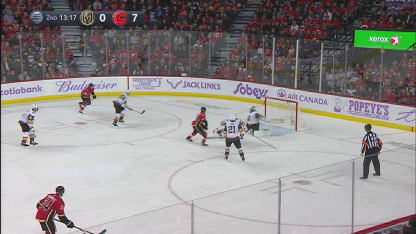 Subban's pad save on Gaudreau