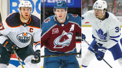 Hart trophy tracker McDavid MacKinnon Matthews