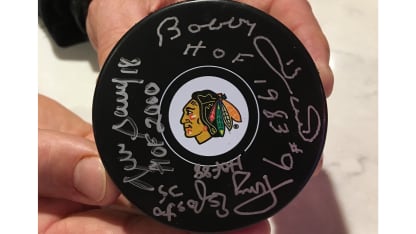 signed puck