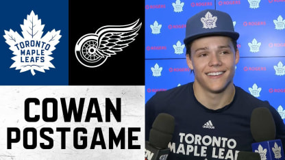 Easton Cowan | Post Game vs Detroit Red Wings | October 13, 2025