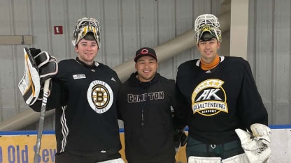 Bruins Swayman goalie coach PD Melgoza aiming to grow game in Latin America