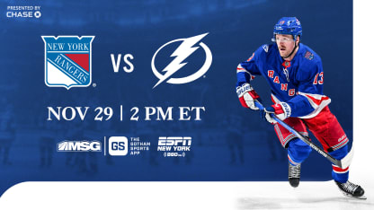Rangers vs. Lightning: Pregame Notes | 11.29.25