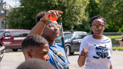 Raven Payne and Ball Hockey