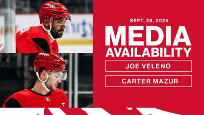 Joe Veleno & Carter Mazur Media Availability 